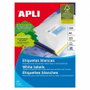 Apli Etiquetas Adhesivas Blancas 105x48mm Cantos Rectos